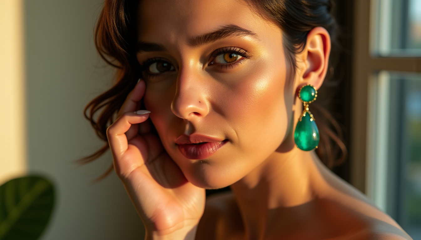 Boucles d'oreilles en émeraude : puces, créoles ou pendantes, quel style choisir ?