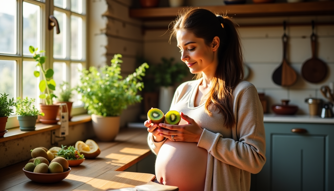 Manger du kiwi pendant la grossesse et ses bienfaits essentiels